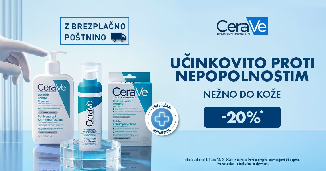 CeraVe za nego kože z nepravilnostmi (-20% + brezplačna dostava)