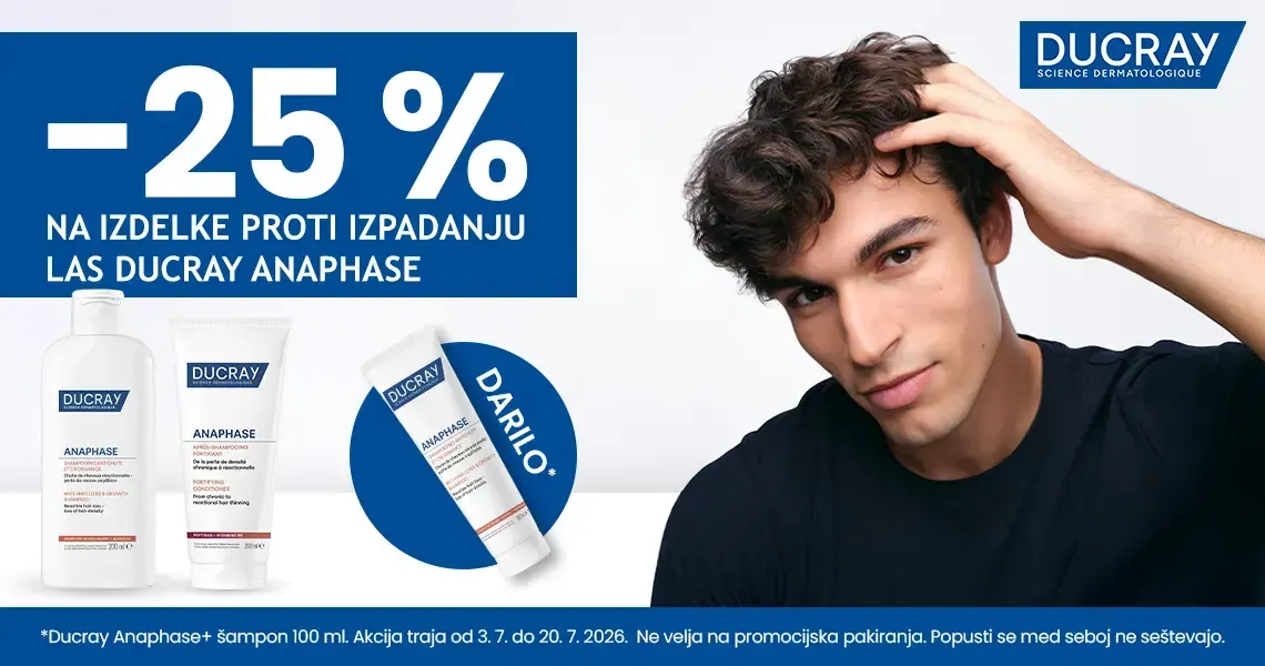 Ducray izdelki proti izpadanju las (-25 %) + darilo