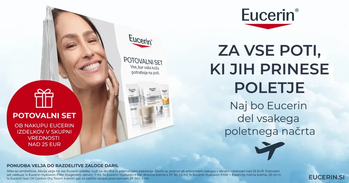 Eucerin - darilo ob nakupu nad 25 €: potovalni set