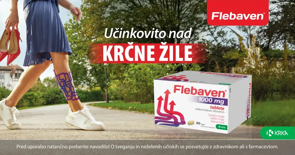 Boleče, težke in otekle noge? Učinkovito nad krčne žile s Flebavenom.