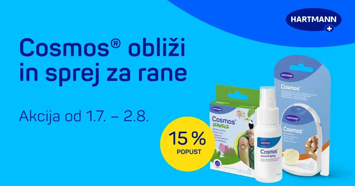 Cosmos obliži in sprej za rane (-15 %)