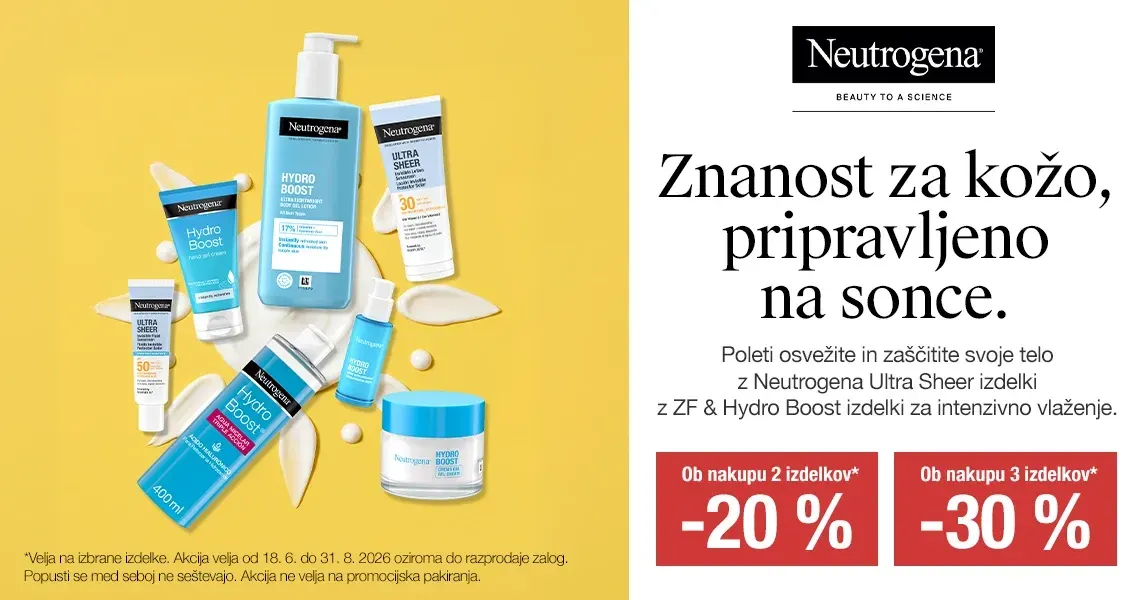 Neutrogena Ultra Sheer in Hydro Boost (do -30%)