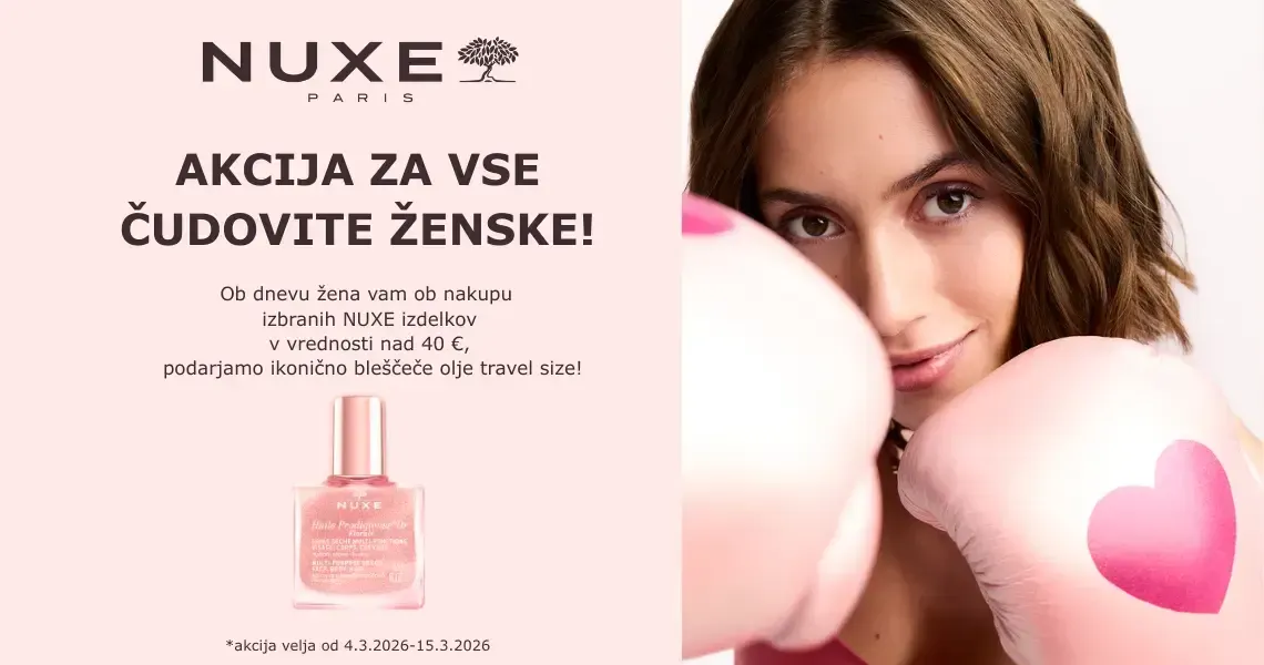 🌸 Nuxe Paris - ob nakupu izbranih izdelkov nad 40€ prejmete darilo.