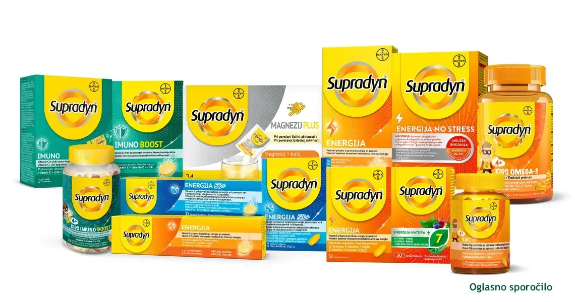 Vodnik med Supradyn izdelki