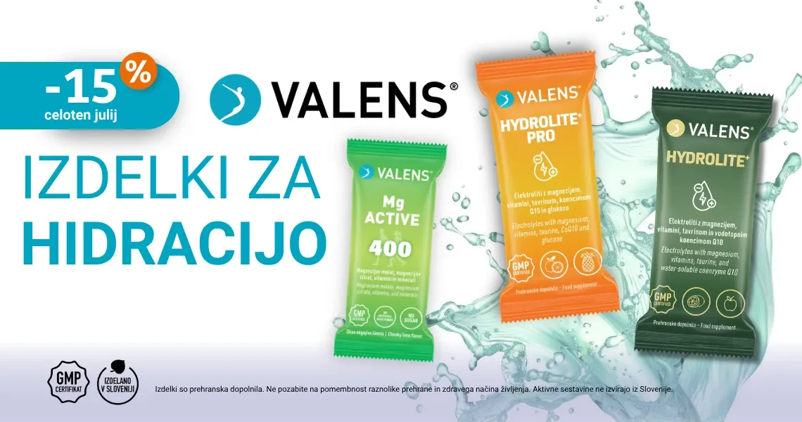Valens izdelki za hidracijo (-15 %)