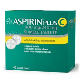 Aspirin plus C 400 mg/240 mg, 40 šumečih tablet