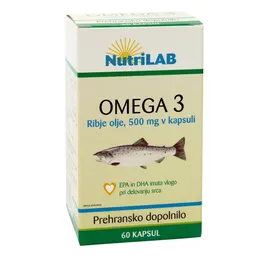 Nutrilab Omega 3 500 mg, 60 kapsul