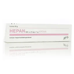 Hepan 500 i.e./5 mg v 1g, krema (50 g)