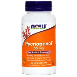 Pycnogenol 60 mg NOW kapsule