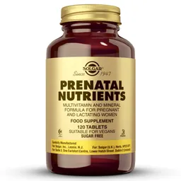 Solgar Prenatal multivitamini in minerali, 120 tablet