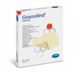 Grassolind Neutral, vazelinska gaza - 7,5 x 10 cm (10 gaz)