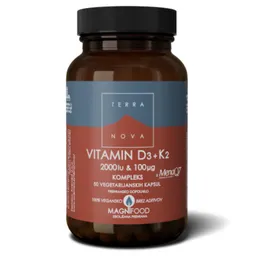 Terranova Vitamin D3 2000 I.E. + Vitamin K2 100 µg Kompleks, kapsule (50 kapsul)