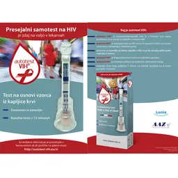 Autotest VIH, test HIV za domačo uporabo (1 komplet)
