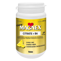 Magnex Citrate 375 mg + B6 Chew Vitabalans, žvečljive tablete (100 tablet)