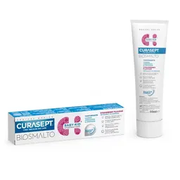 Curasept Biosmalto CAE Baby-Kids, zobna pasta od 6 mesecev do 6 let brez fluorida - okus jagode (50 ml)