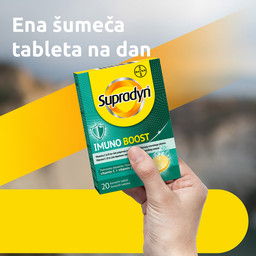 Supradyn Imuno Boost Vitamin C + Vitamin D + Cink, šumeče tablete (20 tablet)
