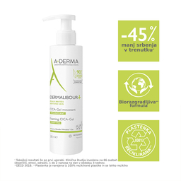 A-Derma Dermalibour+, peneči cica gel (200 ml)