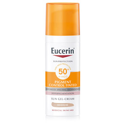 Eucerin Sun Pigment Control Tinted, obarvan fluid za zaščito pred soncem - medium - ZF 50+ (50 ml)
