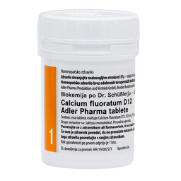 Schüsslerjeva sol št. 1 Calcium fluoratum D12, tablete (400 tablet)