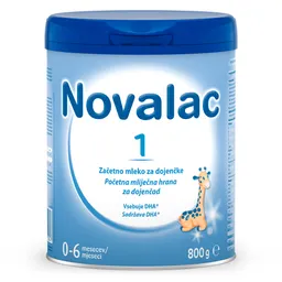 Novalac 1, začetno mleko za dojenčke (0- 6 mesecev) - 800 g