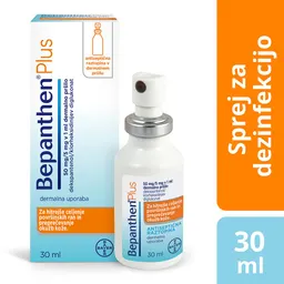 Bepanthen plus 50 mg/5 mg v 1 ml, dermalno pršilo (30 ml)
