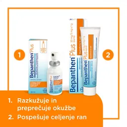 Bepanthen plus 50 mg/5 mg v 1 ml, dermalno pršilo (30 ml)