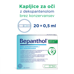 Bepanthol, kapljice za oči (20 x 0,5 ml)