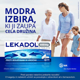 Lekadol 500 mg, 30 filmsko obloženih tablet