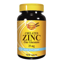 Natural Wealth kelirani Cink, tablete (100 tablet)