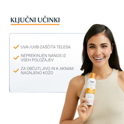 Eucerin Sun Dry Touch, prozoren sprej za zaščito pred soncem ZF 30 (200 ml) 