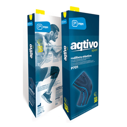 Aqtivo Sport P701, opora za koleno s silikonom - velikost S (1 opora)