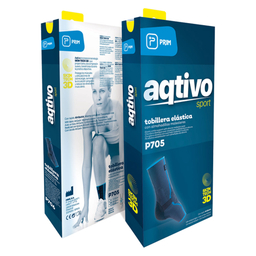 Aqtivo Sport P705, opora za gleženj s silikonom - velikost S (1 opora)