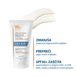 Ducray Melascreen UV, zaščitni fluid proti madežem ZF50+ (50 ml)
