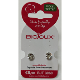 Biojoux, uhani iz kirurškega jekla - Swarovski kristal - BJT3060 (2 uhana)