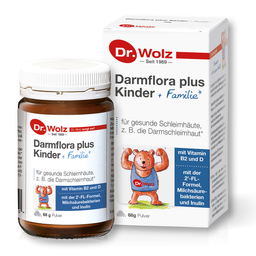 Dr. Wolz Darmflora plus Kinder + Familie, prašek za otroke in odrasle (68 g)