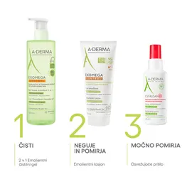 A-Derma Exomega Control, emolientni losjon (200 ml)