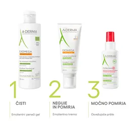 A-Derma Exomega Control, emolientni čistilni gel (500 ml)