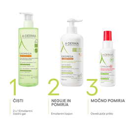 A-Derma Exomega Control, emolientni losjon (400 ml)