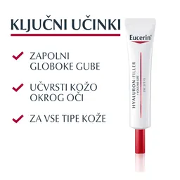 Eucerin Hyaluron Filler + Volume Lift, nega za okrog oči (15 ml)