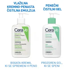 CeraVe, vlažilna kremno-penasta čistilna emulzija (236 ml)