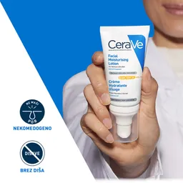 CeraVe, Vlažilna nega za obraz za normalno do suho kožo - ZF 30 (52 ml)
