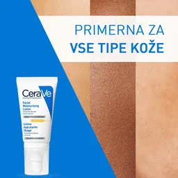 CeraVe, Vlažilna nega za obraz za normalno do suho kožo - ZF 30 (52 ml)