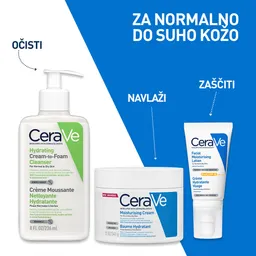 CeraVe, Vlažilna nega za obraz za normalno do suho kožo - ZF 30 (52 ml)