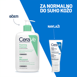 CeraVe, vlažilna nega za obraz za normalno do suho kožo (52 ml)