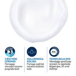 CeraVe, vlažilna čistilna emulzija za obraz za normalno do suho kožo (473 ml)