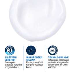 CeraVe, vlažilna čistilna emulzija za obraz za normalno do suho kožo (236 ml)