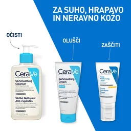 CeraVe SA, gel za čiščenje suhe in grobe kože (236 ml)