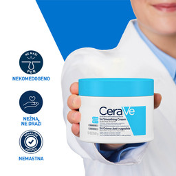 CeraVe SA, krema za glajenje suhe in grobe kože (340 ml)