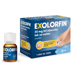 Exolorfin 50 mg/ml, zdravilni lak za nohte (2,5 ml)