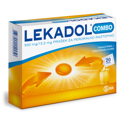 Lekadol Combo 500 mg/12,2 mg, prašek za peroralno raztopino